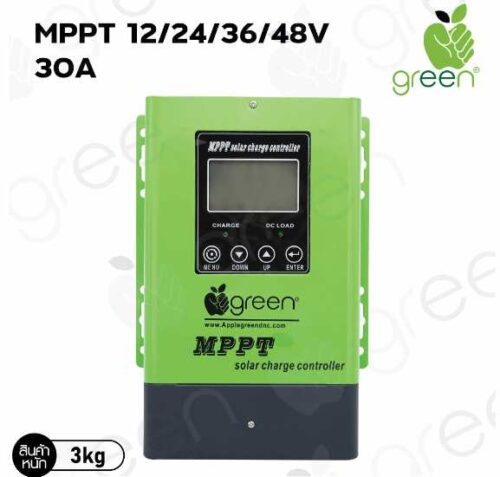 Applegreen MPPT Solar Control charger 12V/24V/36V/48V 30A คอนโทรลชาร์จ โซล่าเซลล์ ระบบออโต้ 12V/24V/36V/48V ควบคุมการชาร์จ กระแสสูงสุด 30 แอมป์