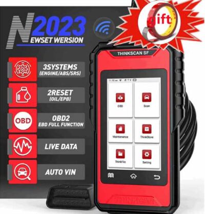 ThinkScan SF100 OBD2 เครื่องสแกนเนอร์รองรับเครื่องยนต์/SRS/ABS ระบบอ่านและ Clear รหัสน้ำมัน EPB 2